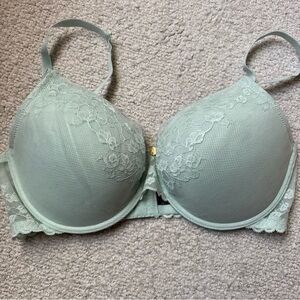 Natori cherry blossom mint Green Lace Trim Bra